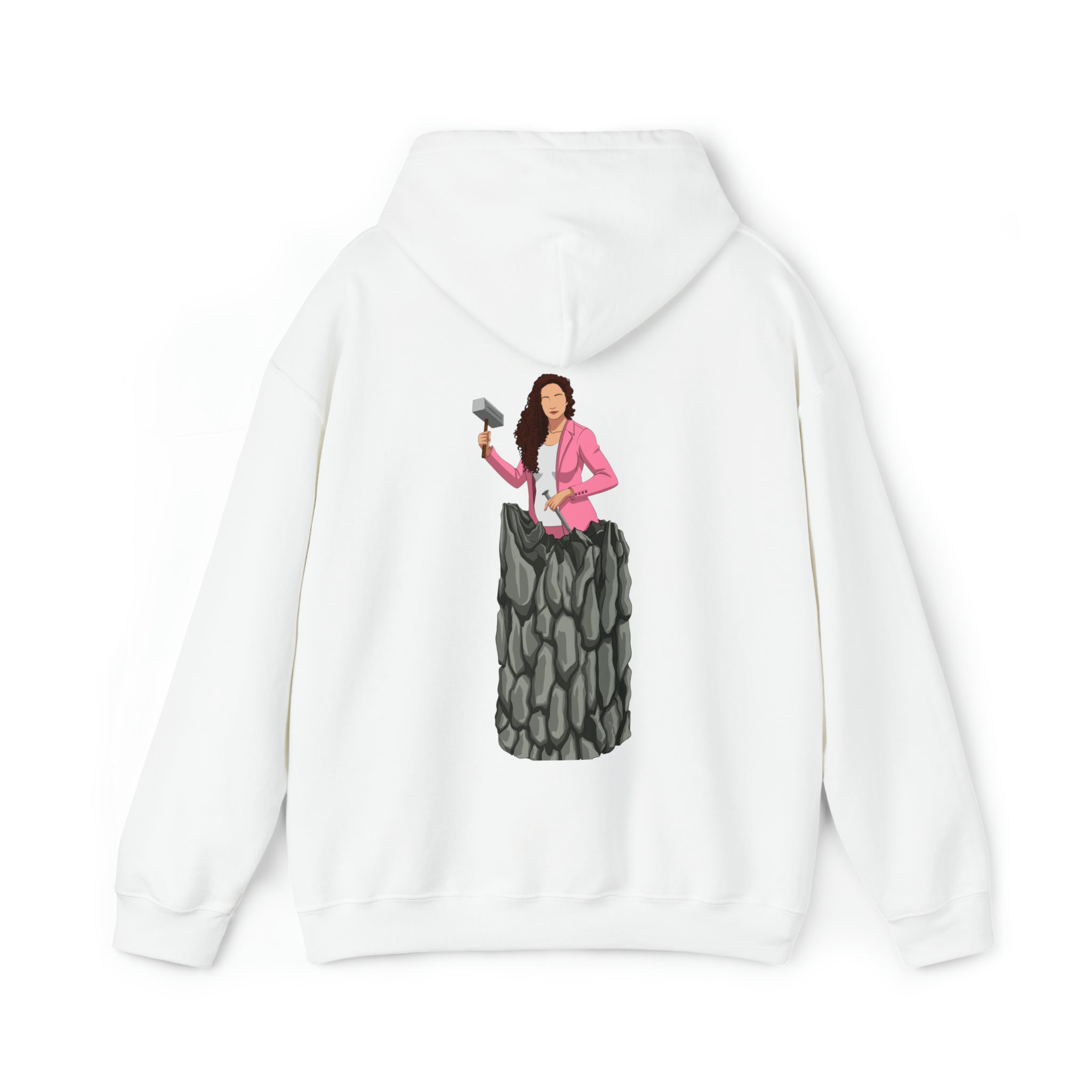 A person working hard to better his/herself - Heavy Blend™ Self-Made Hoodie - woman #13