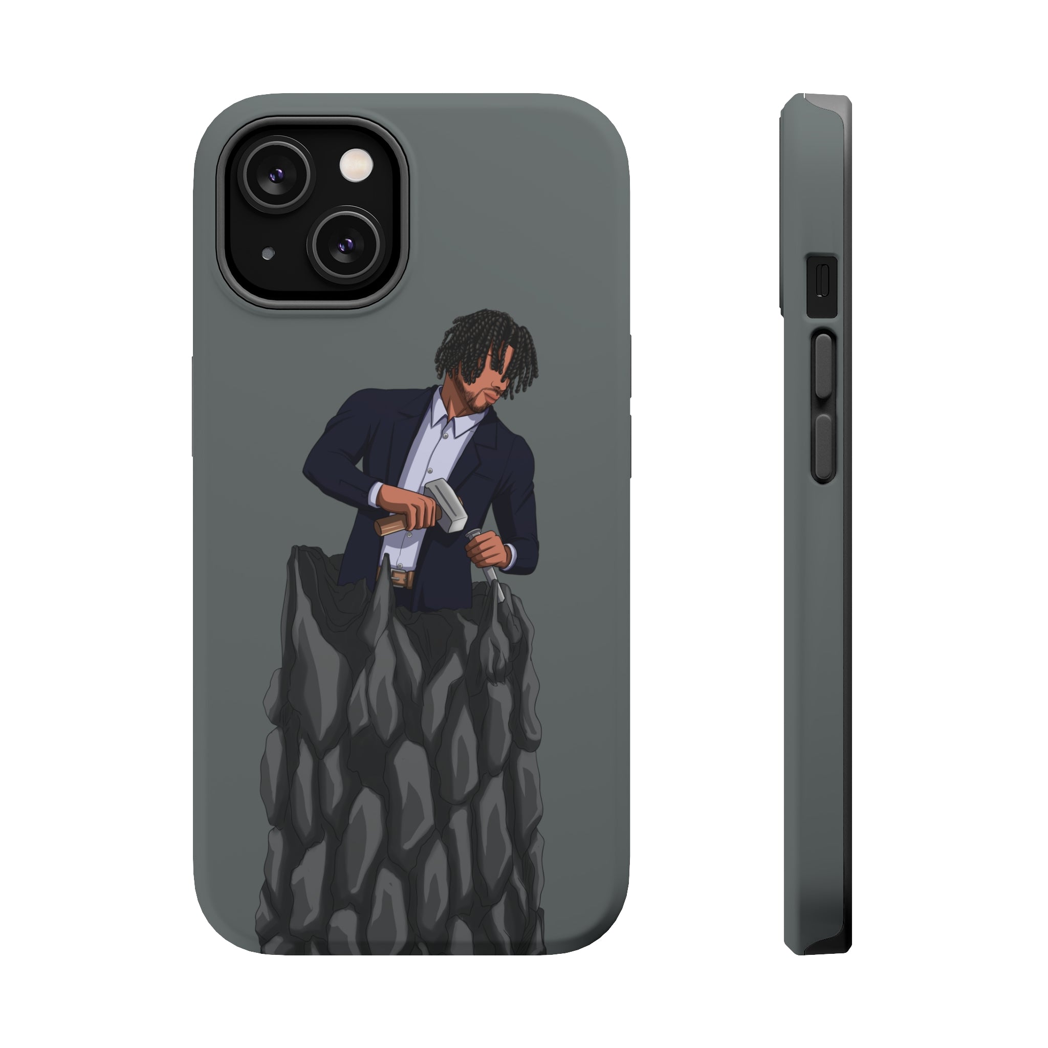 A person working hard to better his/herself - MagSafe Tough Case - Self-Made Man #4 - Breakthrough Collection