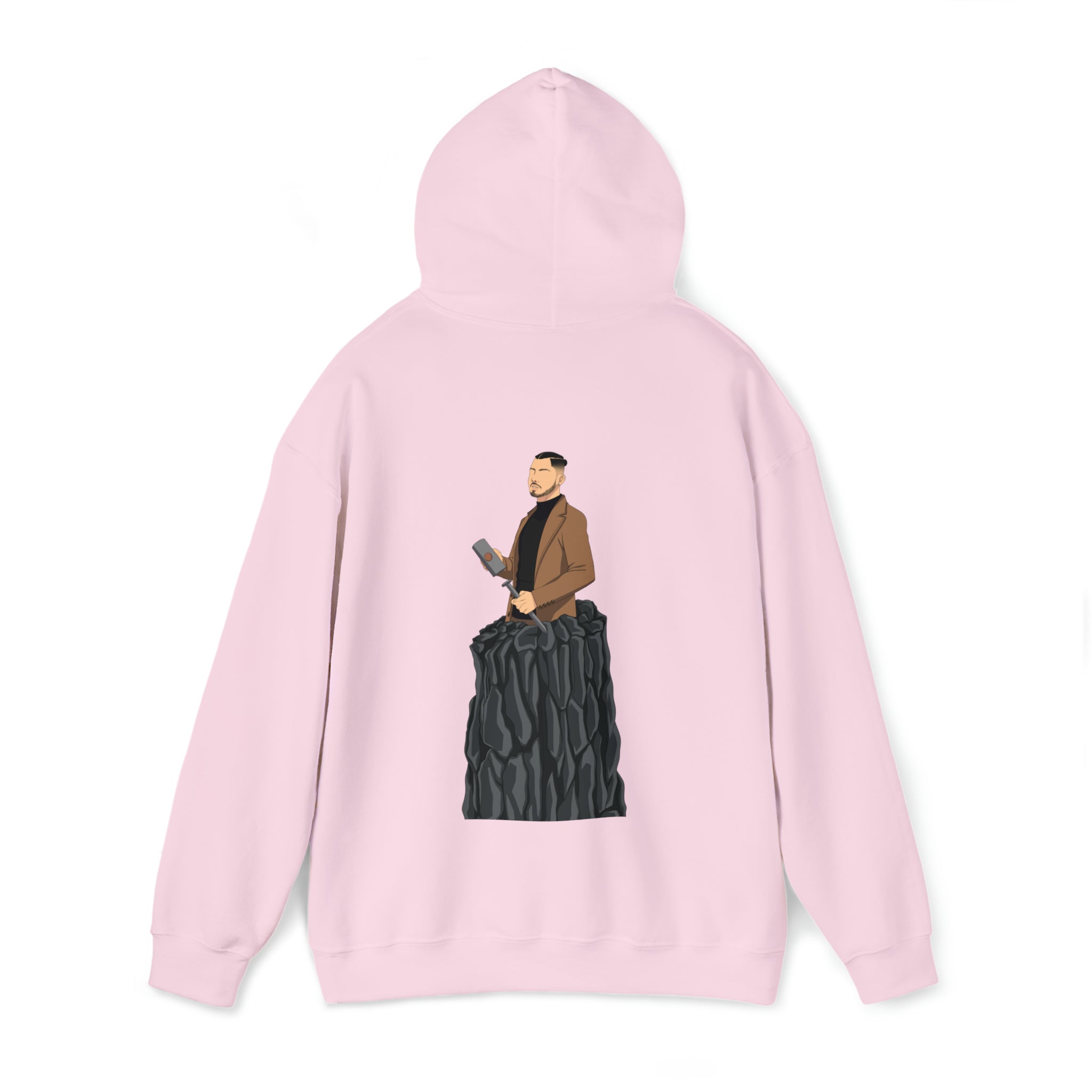 A person working hard to better his/herself - Heavy Blend™ Self-Made Hoodie - Man #14 - Breakthrough Collection