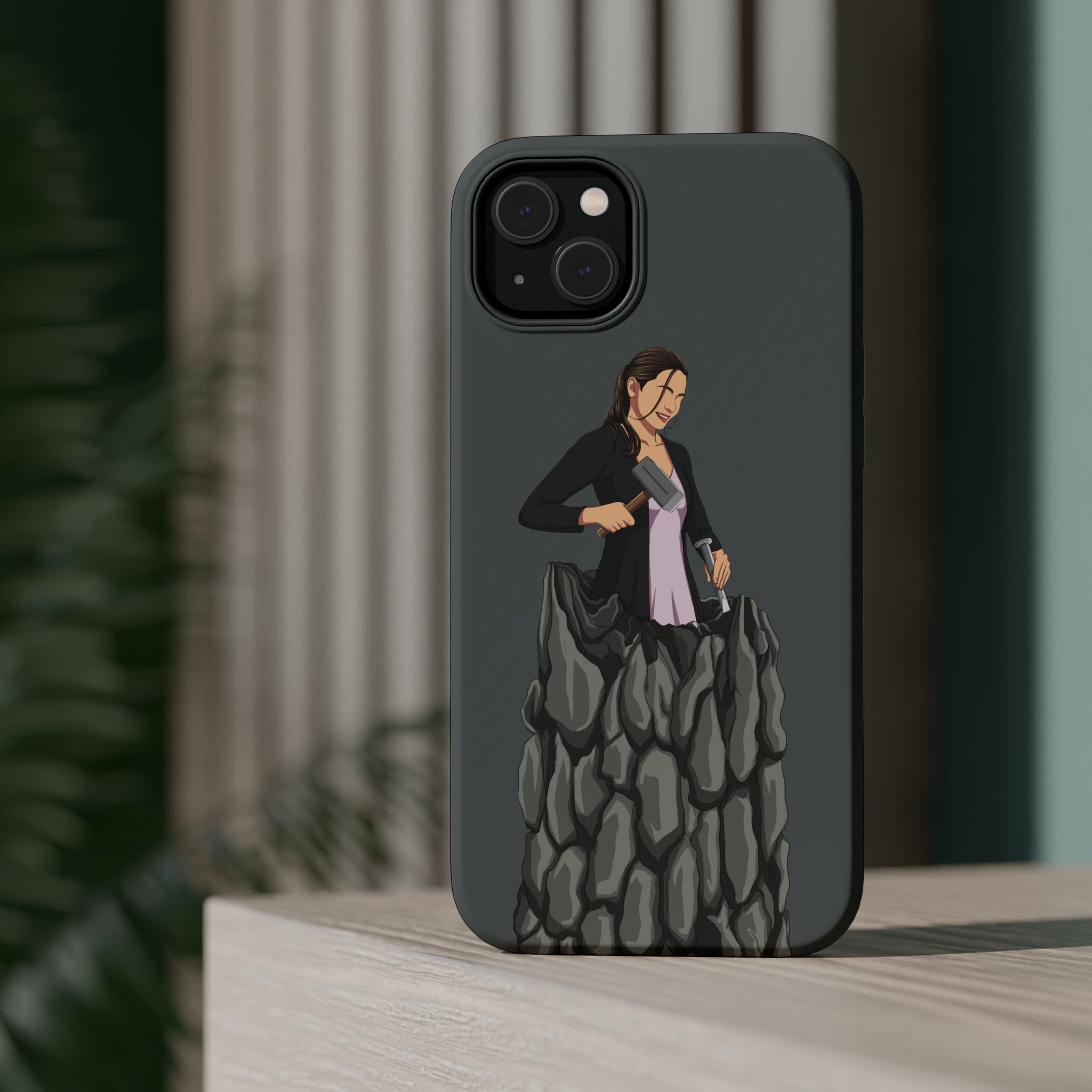 A person working hard to better his/herself - MagSafe Tough Case - self-made woman #8 - Breakthrough Collection