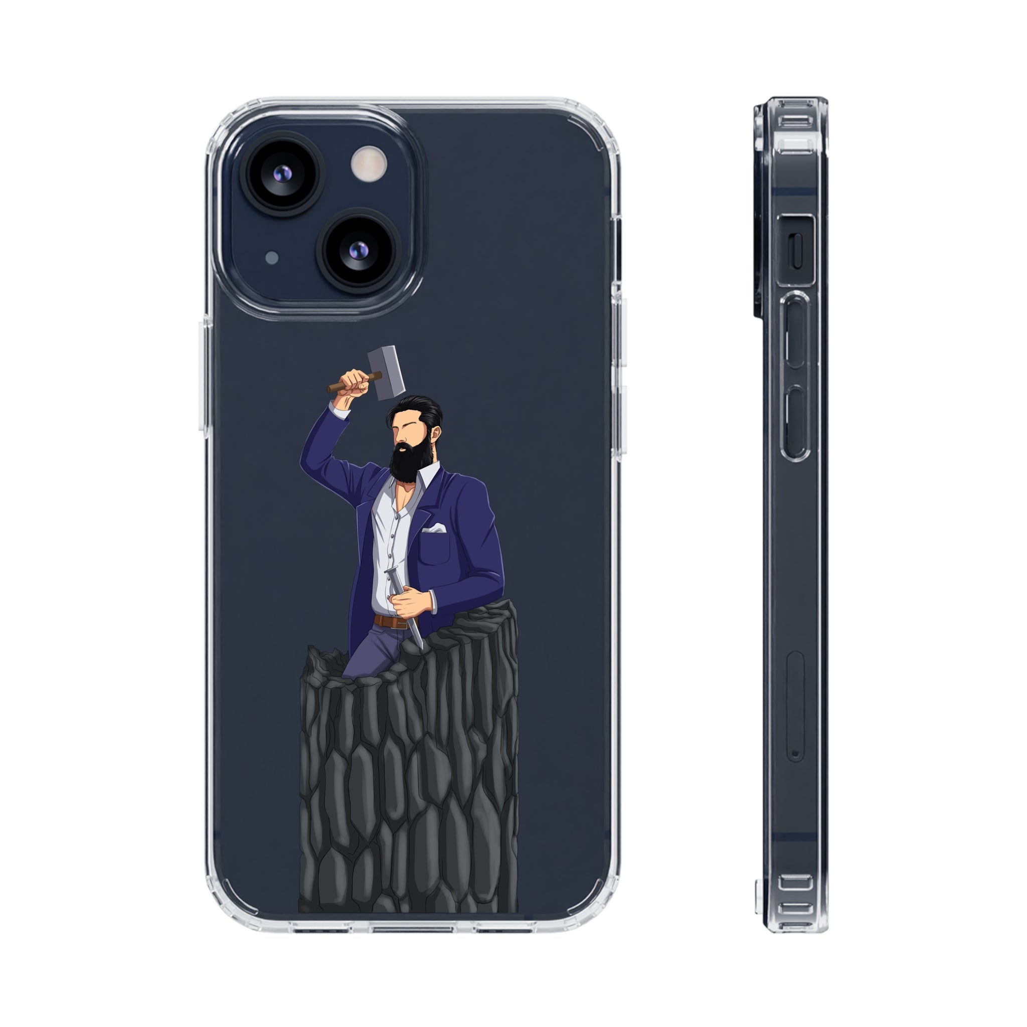 A person working hard to better his/herself - Clear Case - Self-Made Man #12 - Breakthrough Collection