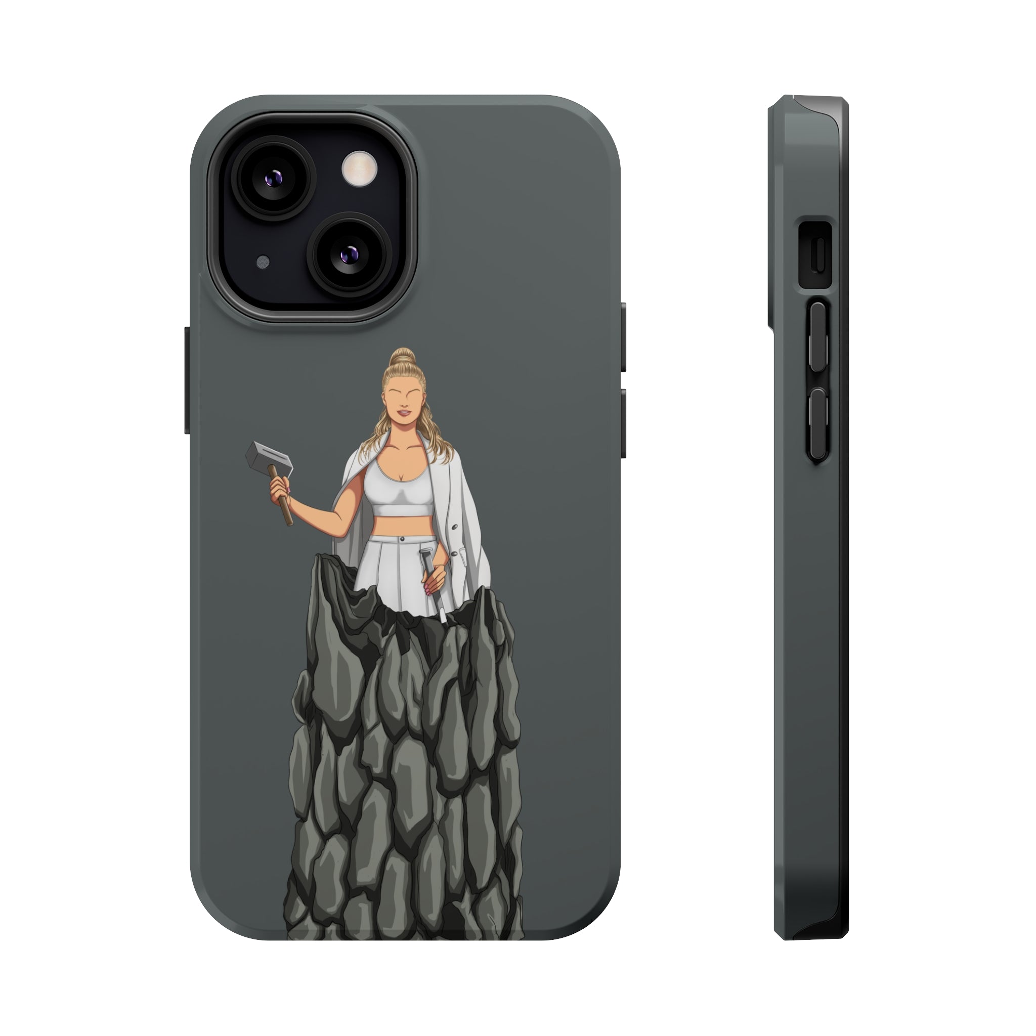 A person working hard to better his/herself - MagSafe Tough Case - Self-Made Woman #11