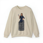 A person working hard to better his/herself - Self-Made Sweatshirt Heavy Blend™ Crewneck - woman #9 - Breakthrough Collection