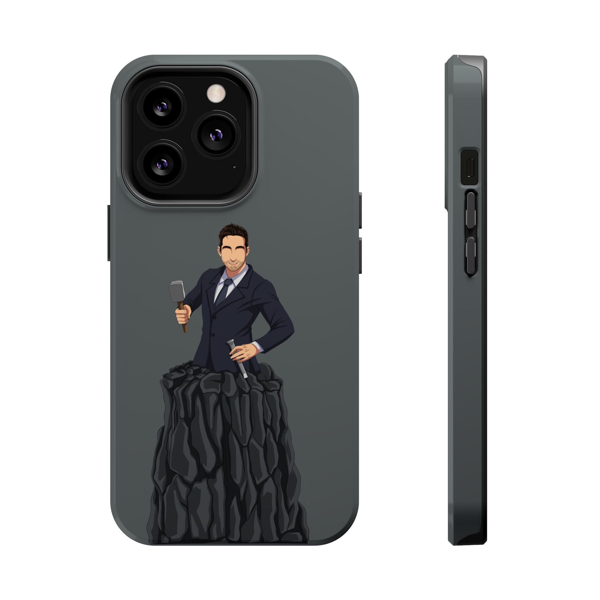 A person working hard to better his/herself - MagSafe Tough Case - Self-Made Man #3 - Breakthrough Collection