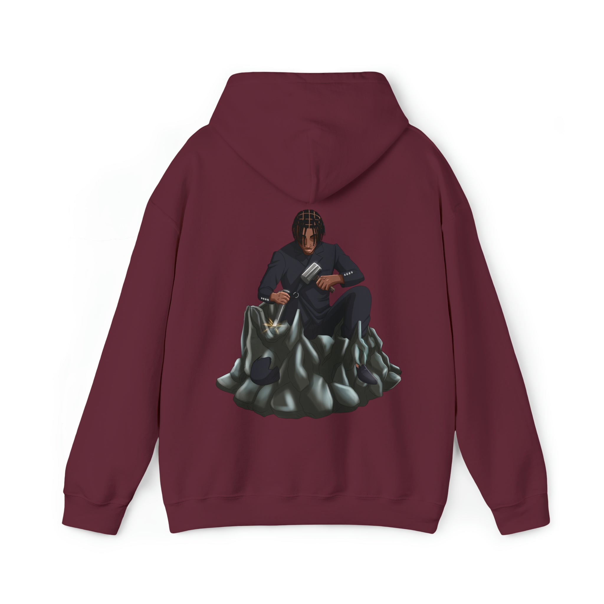 A person working hard to better his/herself - Heavy Blend™ Self-Made Hoodie - Man #13 - Breakthrough Collection