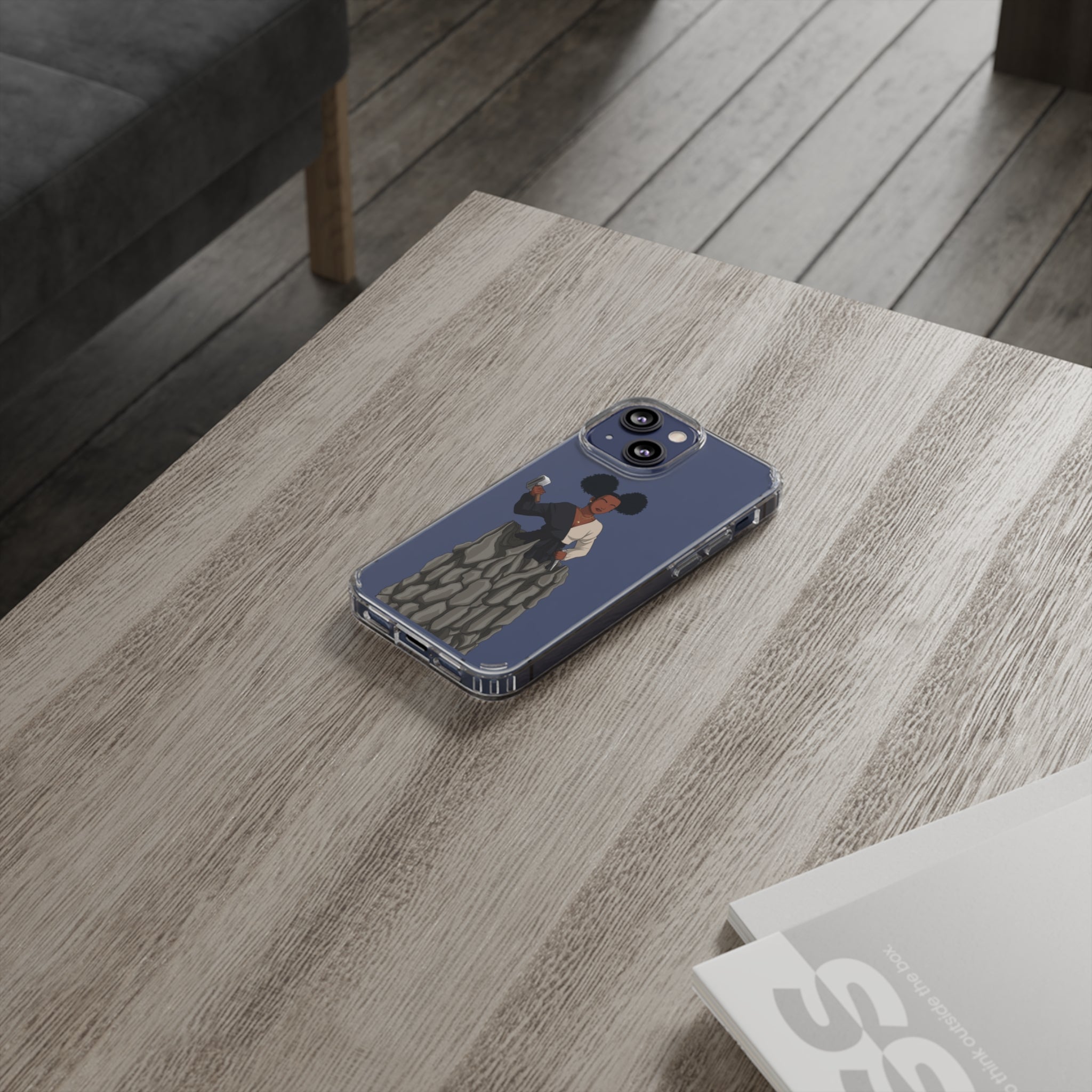 A person working hard to better his/herself - Clear Case - Self-Made Woman #10 - Breakthrough Collection