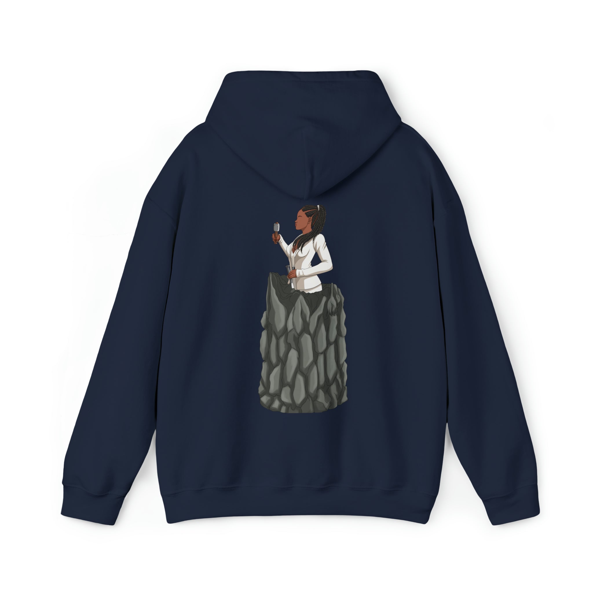 A person working hard to better his/herself - Heavy Blend™ Self-Made Hoodie - woman #4 - Breakthrough Collection