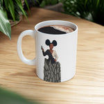 A person working hard to better his/herself - Ceramic Mug 11oz - Self-Made Woman #10 - Breakthrough Collection