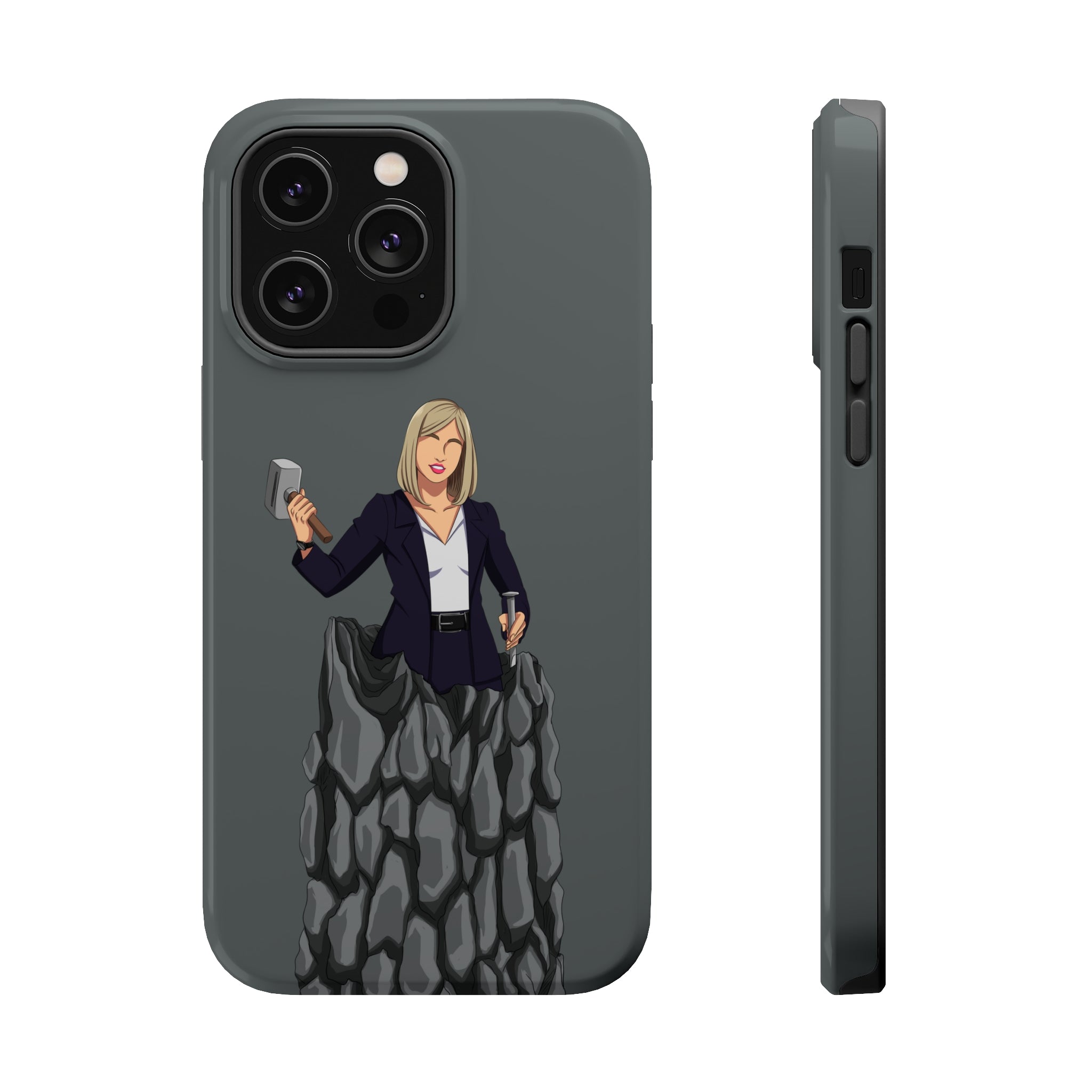 A person working hard to better his/herself - MagSafe Tough Case - self-made woman #3 - Breakthrough Collection