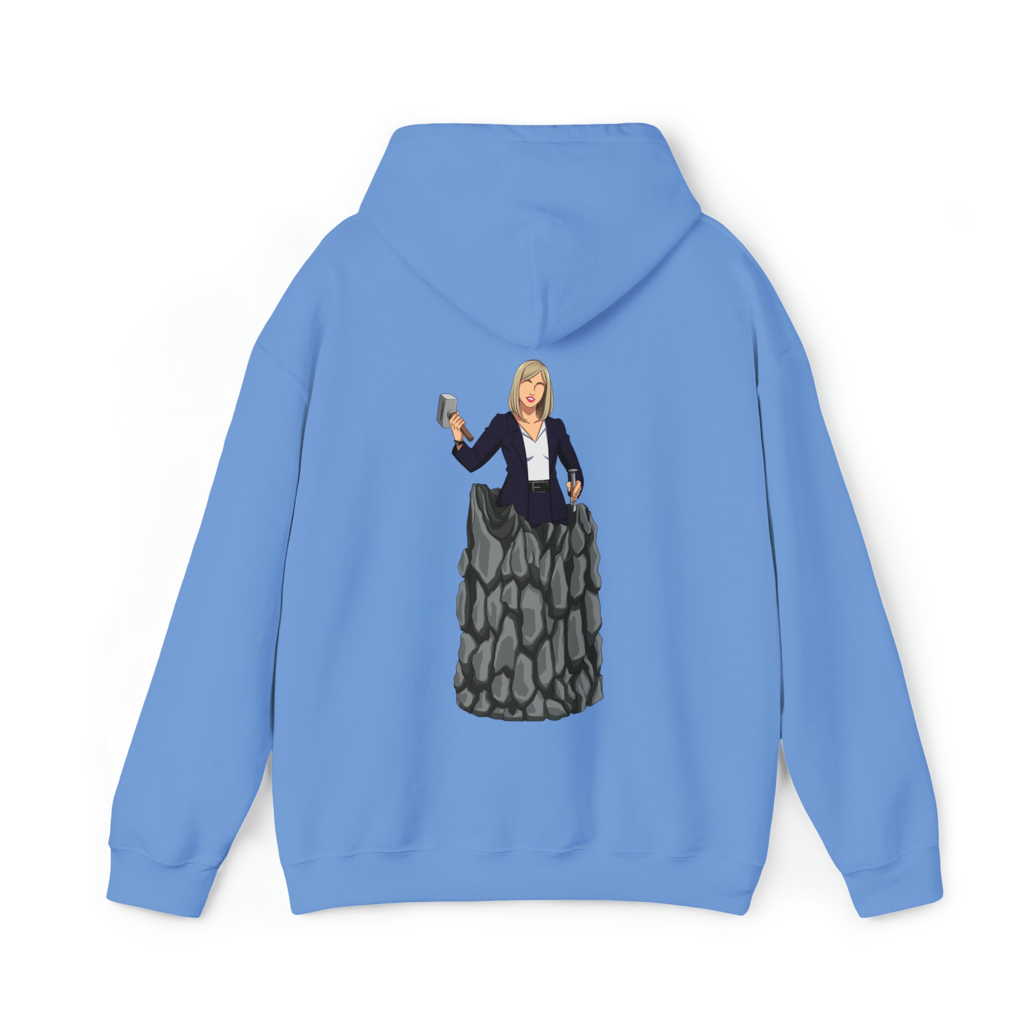 A person working hard to better his/herself - Heavy Blend™ Self-Made Hoodie - woman #3 - Breakthrough Collection
