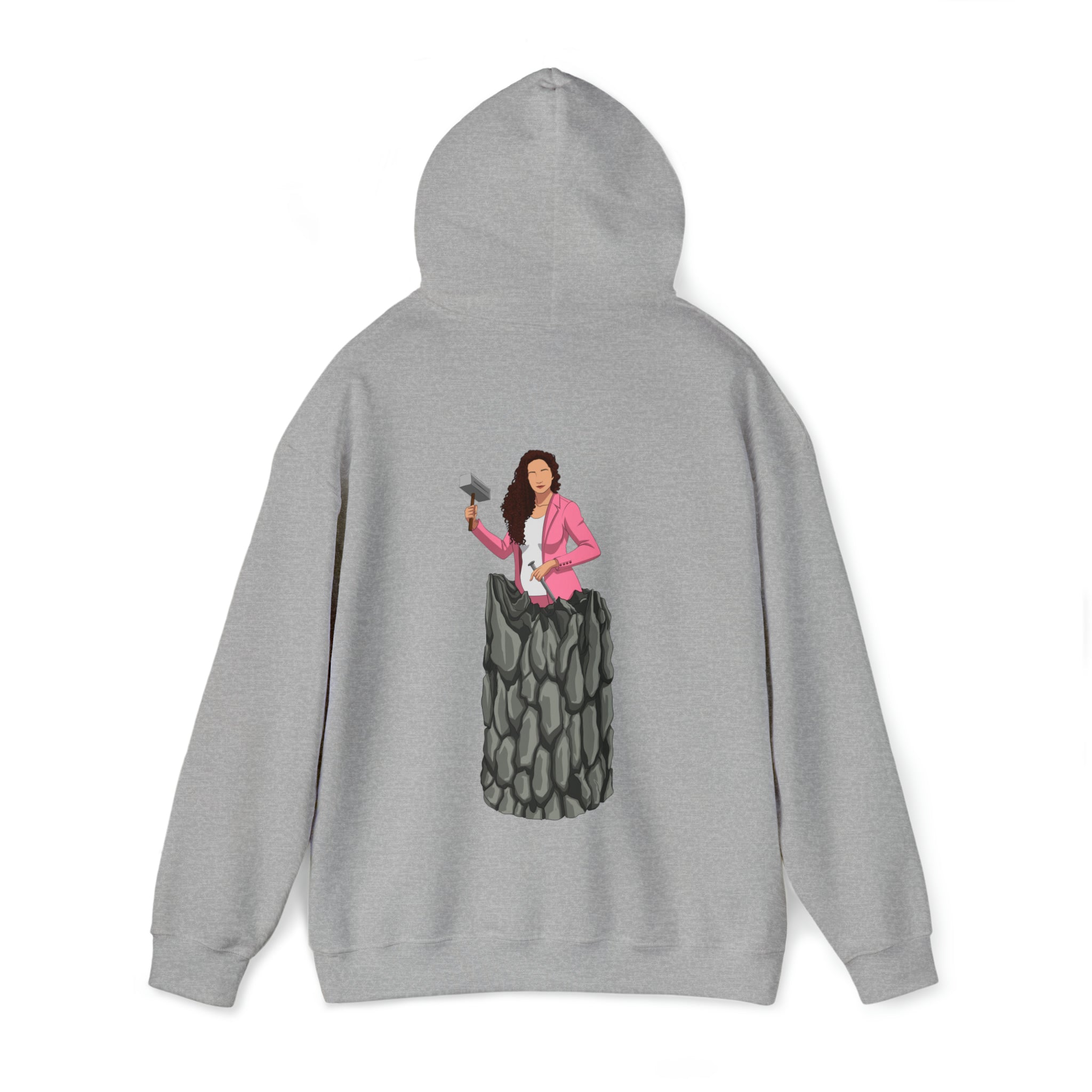 A person working hard to better his/herself - Heavy Blend™ Self-Made Hoodie - woman #13