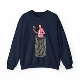 A person working hard to better his/herself - Self-Made Sweatshirt Heavy Blend™ Crewneck - woman #13 - Breakthrough Collection