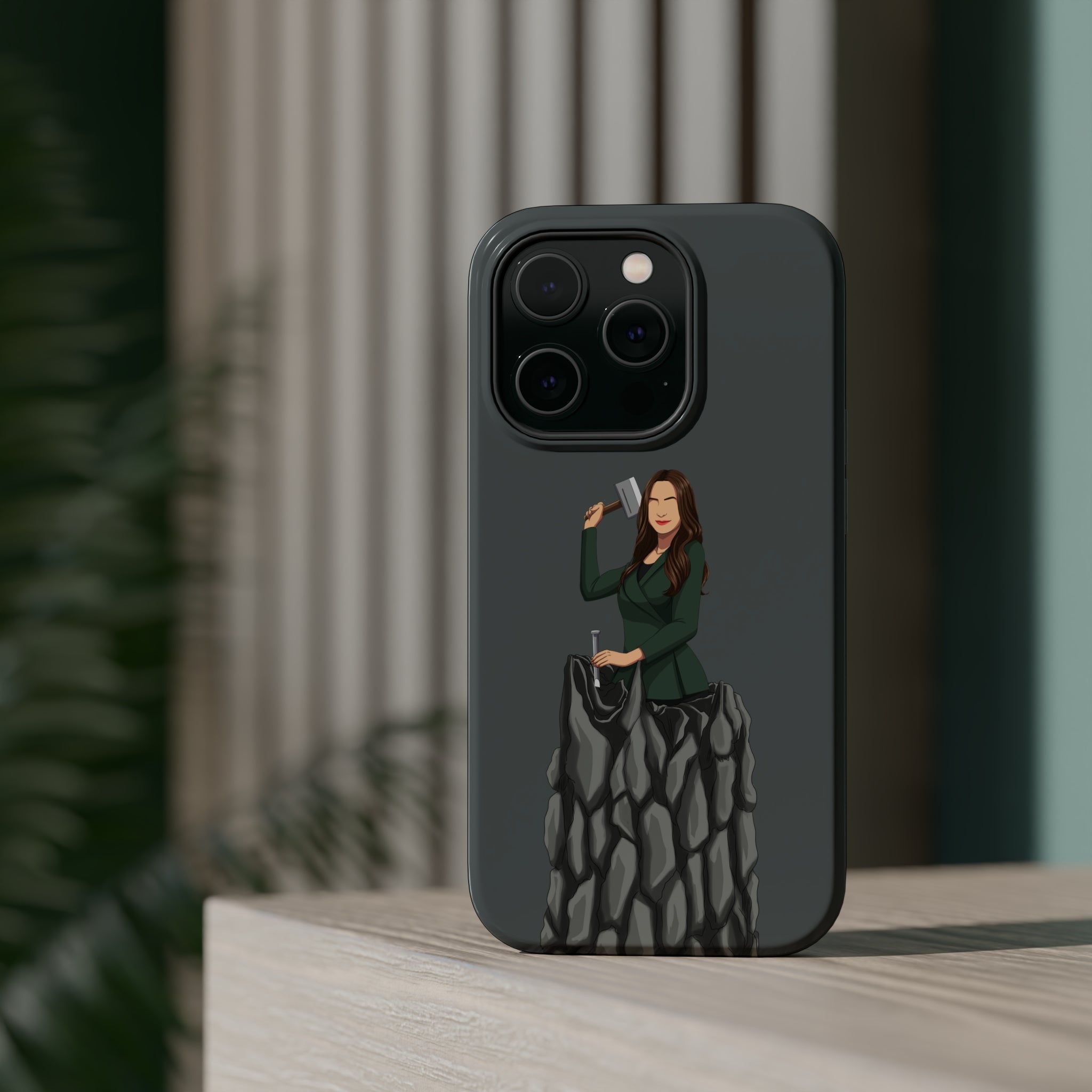 A person working hard to better his/herself - MagSafe Tough Case - self-made woman #5 - Breakthrough Collection