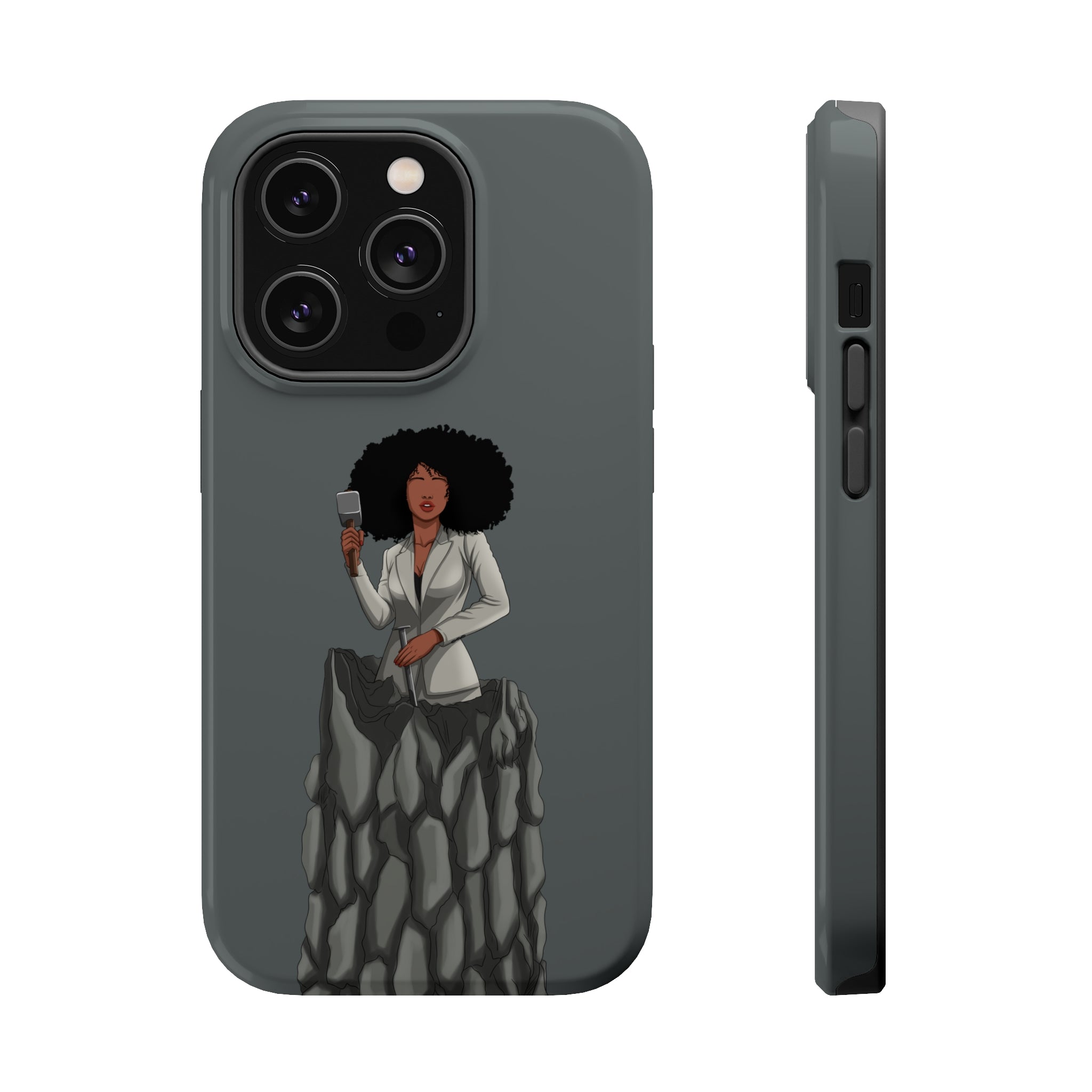 A person working hard to better his/herself - MagSafe Tough Case - self-made woman #6 - Breakthrough Collection