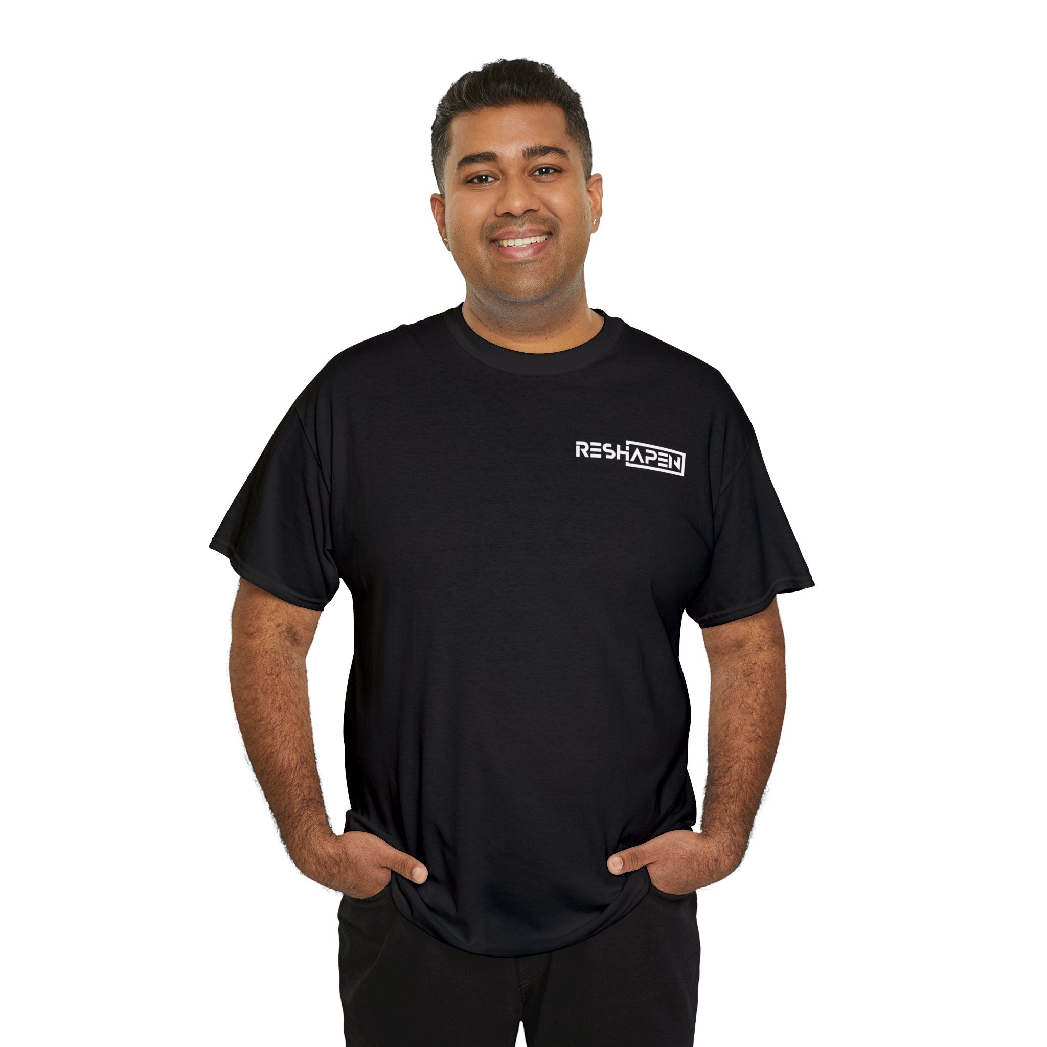 A person working hard to better his/herself - Heavy Cotton Self-Made T-shirt - Reshapen