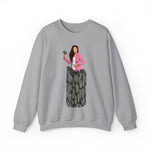 A person working hard to better his/herself - Self-Made Sweatshirt Heavy Blend™ Crewneck - woman #13 - Breakthrough Collection