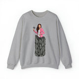 A person working hard to better his/herself - Self-Made Sweatshirt Heavy Blend™ Crewneck - woman #13 - Breakthrough Collection
