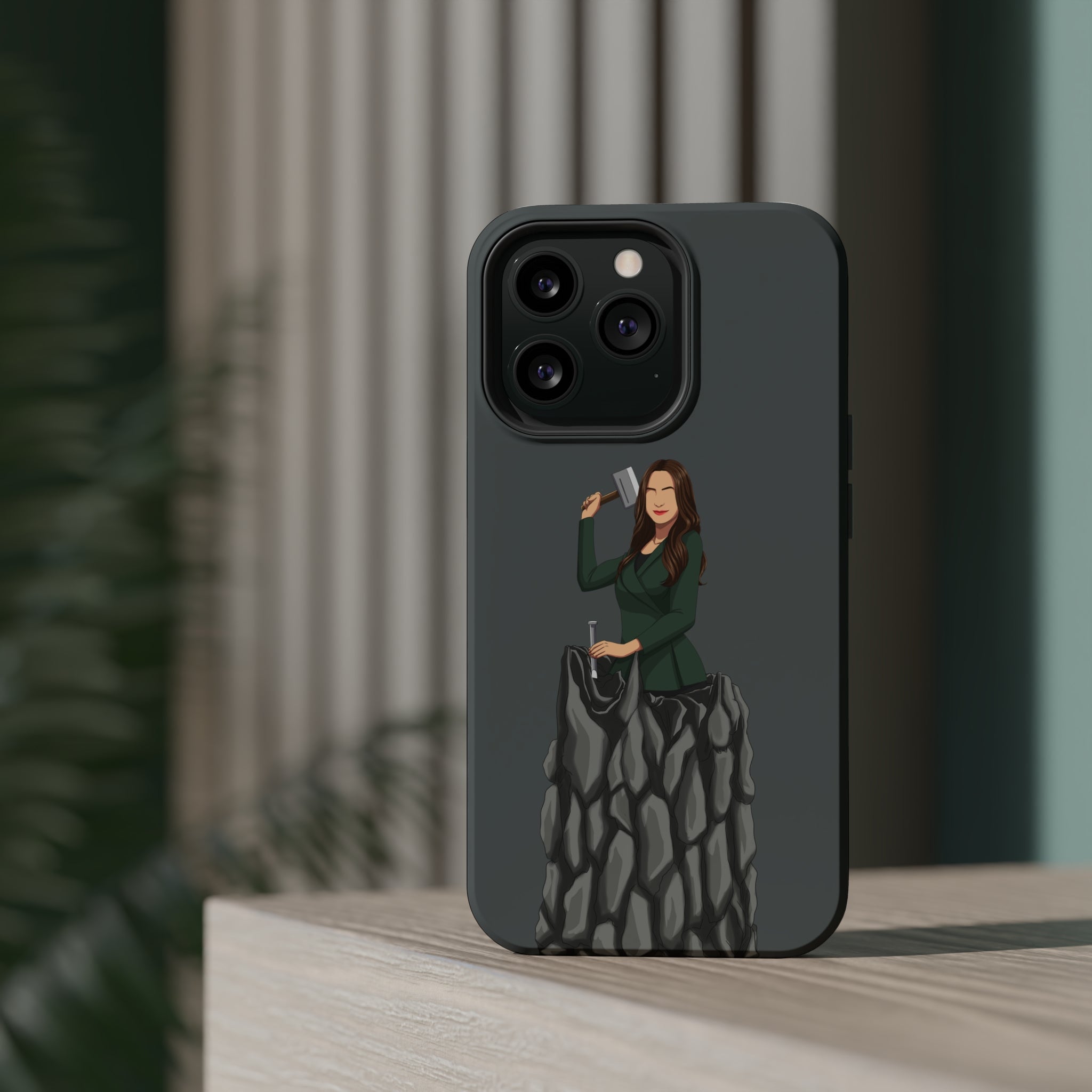 A person working hard to better his/herself - MagSafe Tough Case - self-made woman #5 - Breakthrough Collection