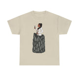A person working hard to better his/herself - Heavy Cotton Self-Made T-shirt - self-made woman #4 - Breakthrough Collection
