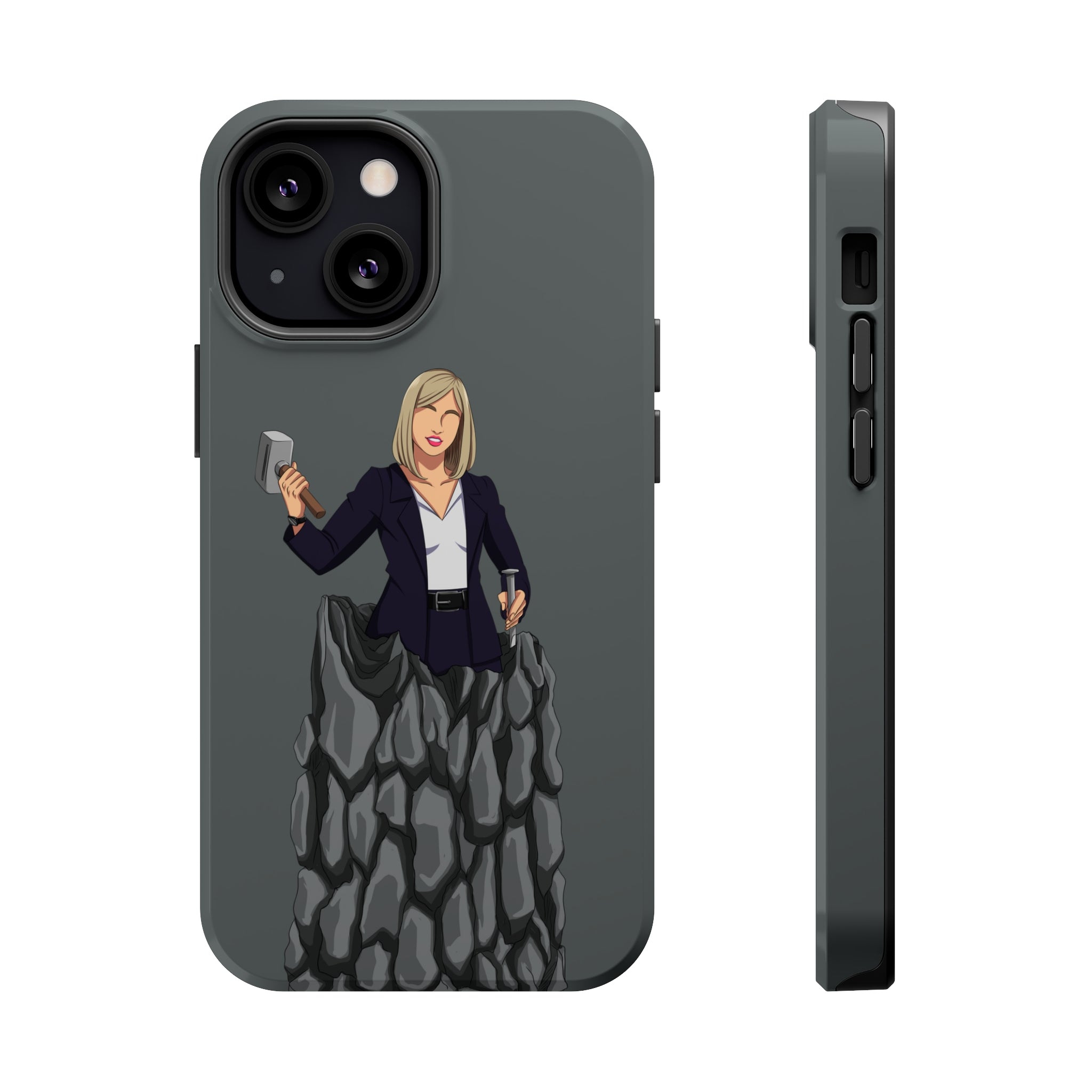 A person working hard to better his/herself - MagSafe Tough Case - self-made woman #3 - Breakthrough Collection
