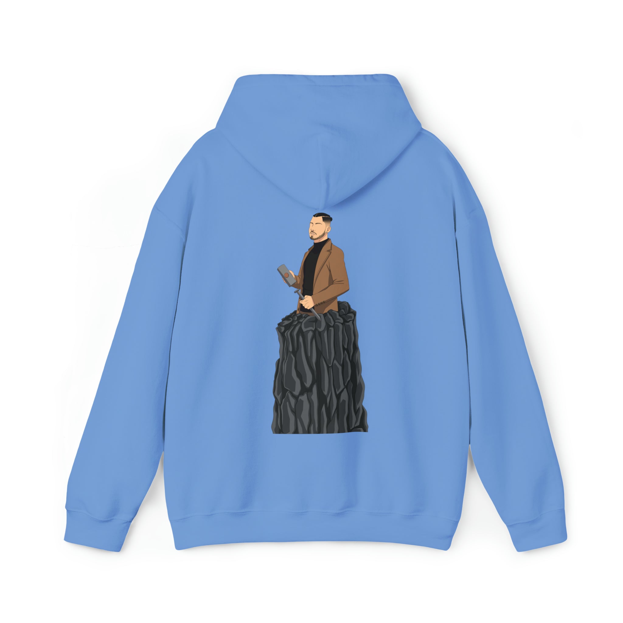 A person working hard to better his/herself - Heavy Blend™ Self-Made Hoodie - Man #14 - Breakthrough Collection