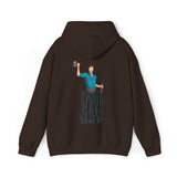 A person working hard to better his/herself - Heavy Blend™ Self-Made Hoodie - Man #10