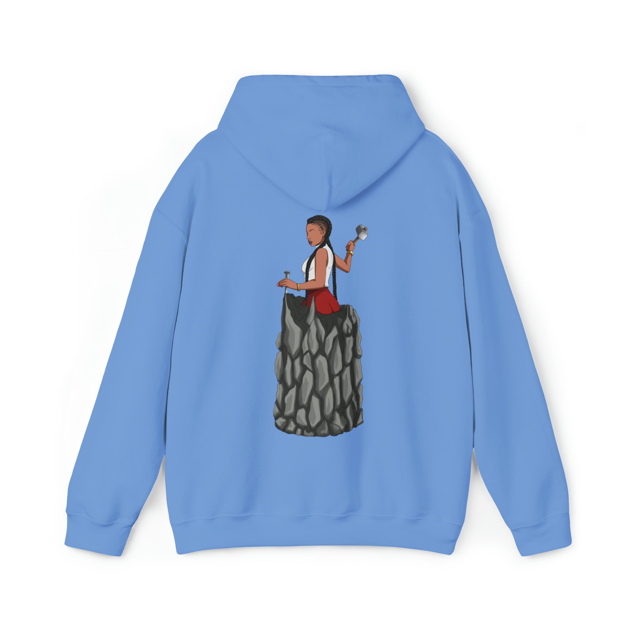 A person working hard to better his/herself - Heavy Blend™ Self-Made Hoodie - Woman #7