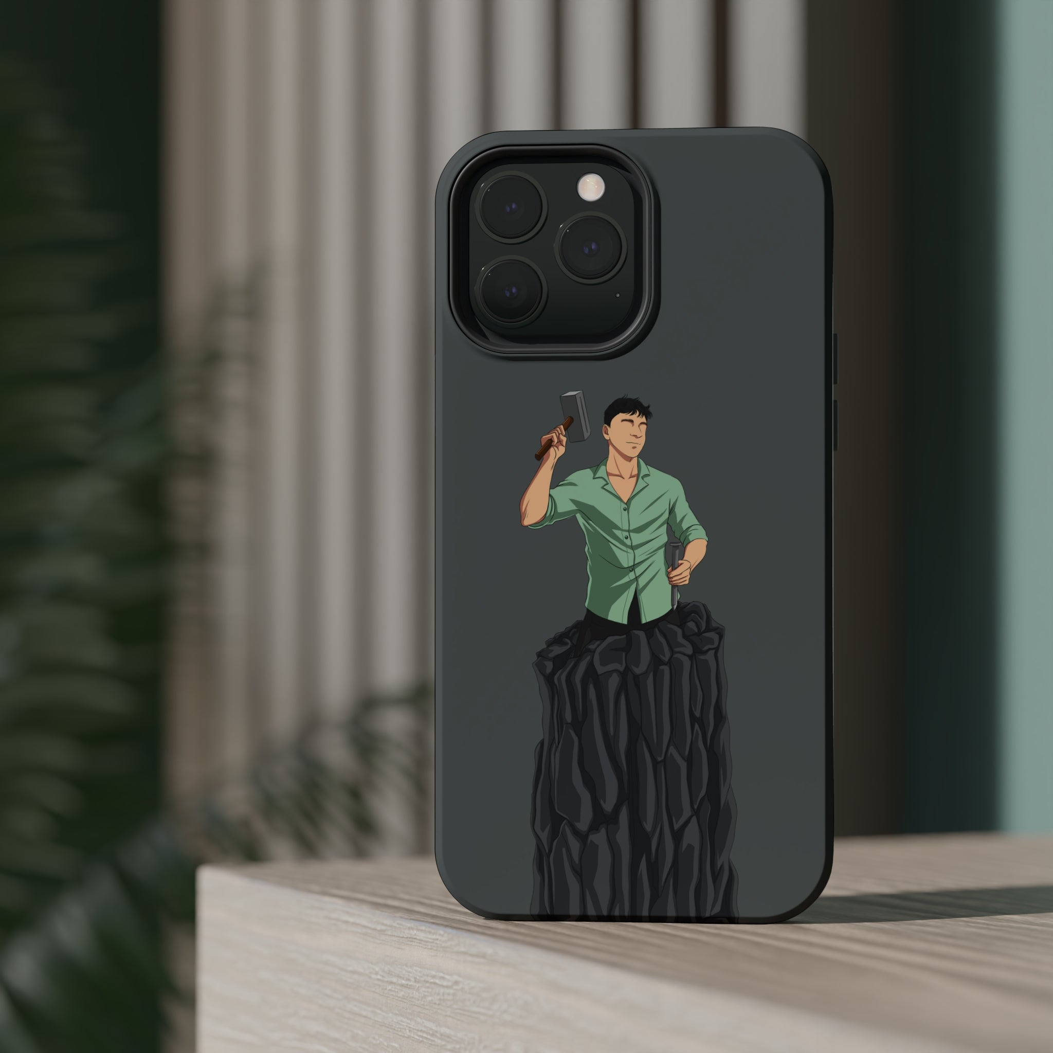 A person working hard to better his/herself - MagSafe Tough Case - Self-Made Man #15 - Breakthrough Collection