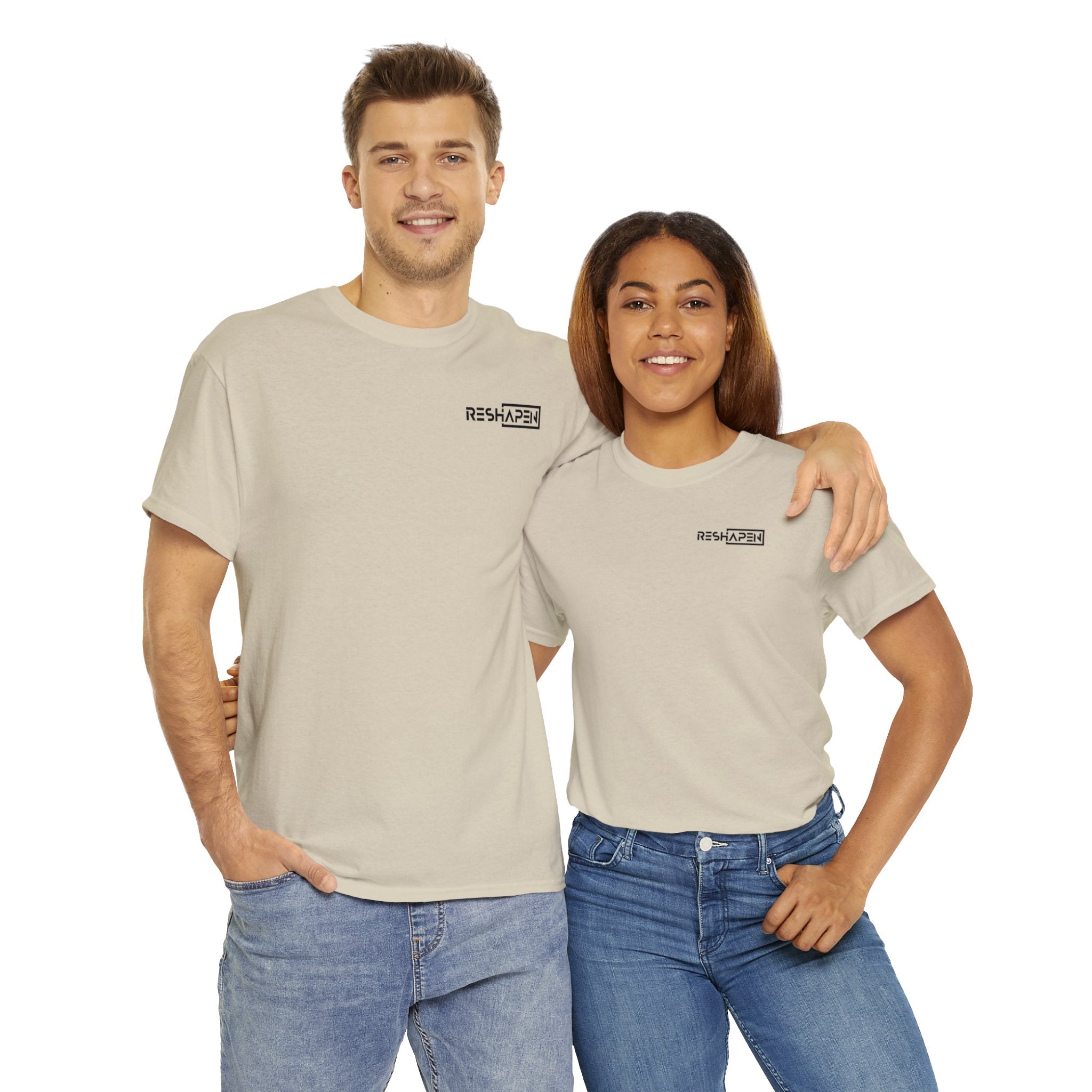 A person working hard to better his/herself - Heavy Cotton Self-Made T-shirt - Reshapen