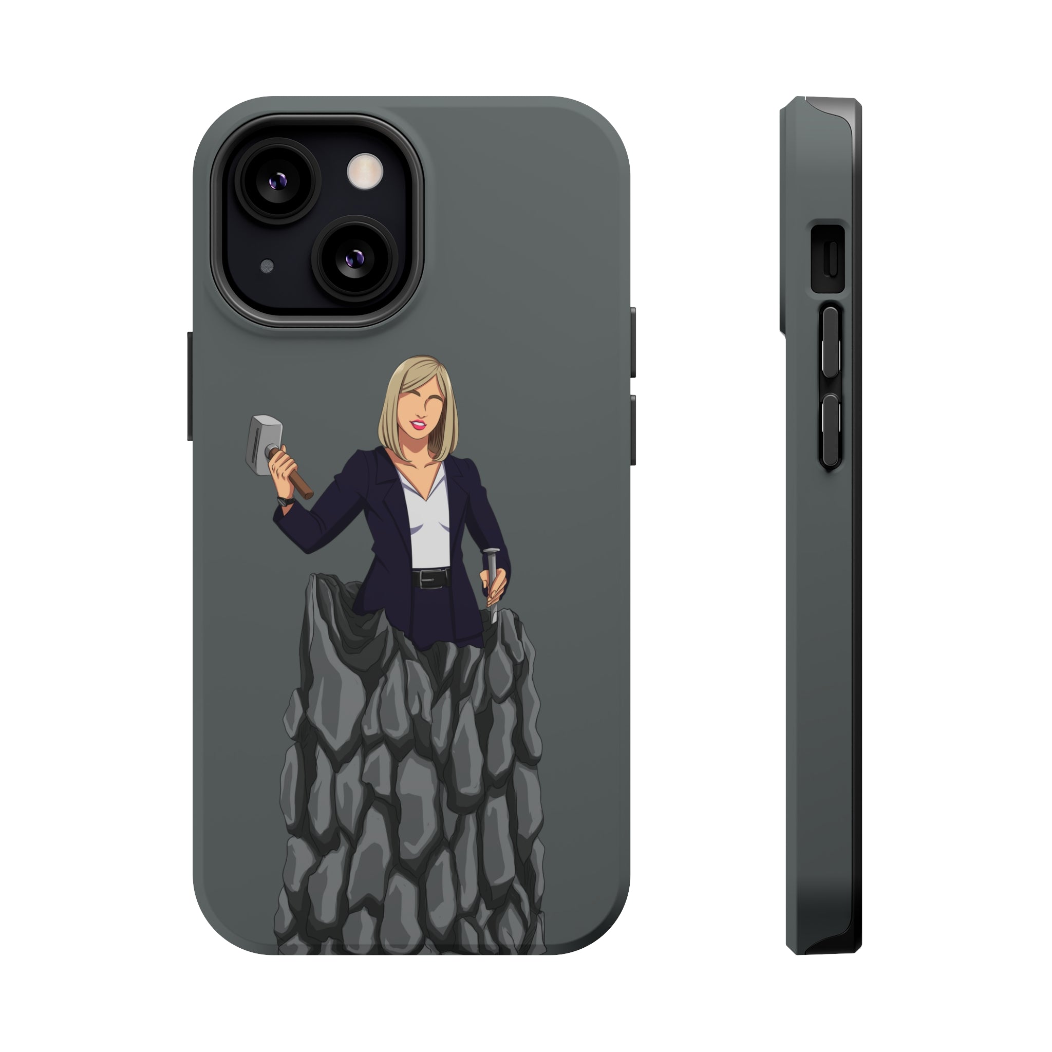 A person working hard to better his/herself - MagSafe Tough Case - self-made woman #3 - Breakthrough Collection