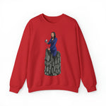 A person working hard to better his/herself - Self-Made Sweatshirt Heavy Blend™ Crewneck - woman #2 - Breakthrough Collection
