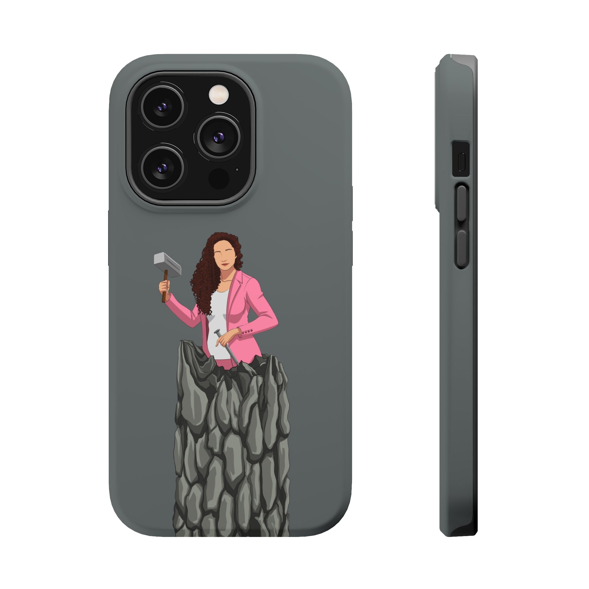 A person working hard to better his/herself - MagSafe Tough Case - self-made woman #13 - Breakthrough Collection