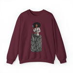 A person working hard to better his/herself - Self-Made Sweatshirt Heavy Blend™ Crewneck - woman #6 - Breakthrough Collection