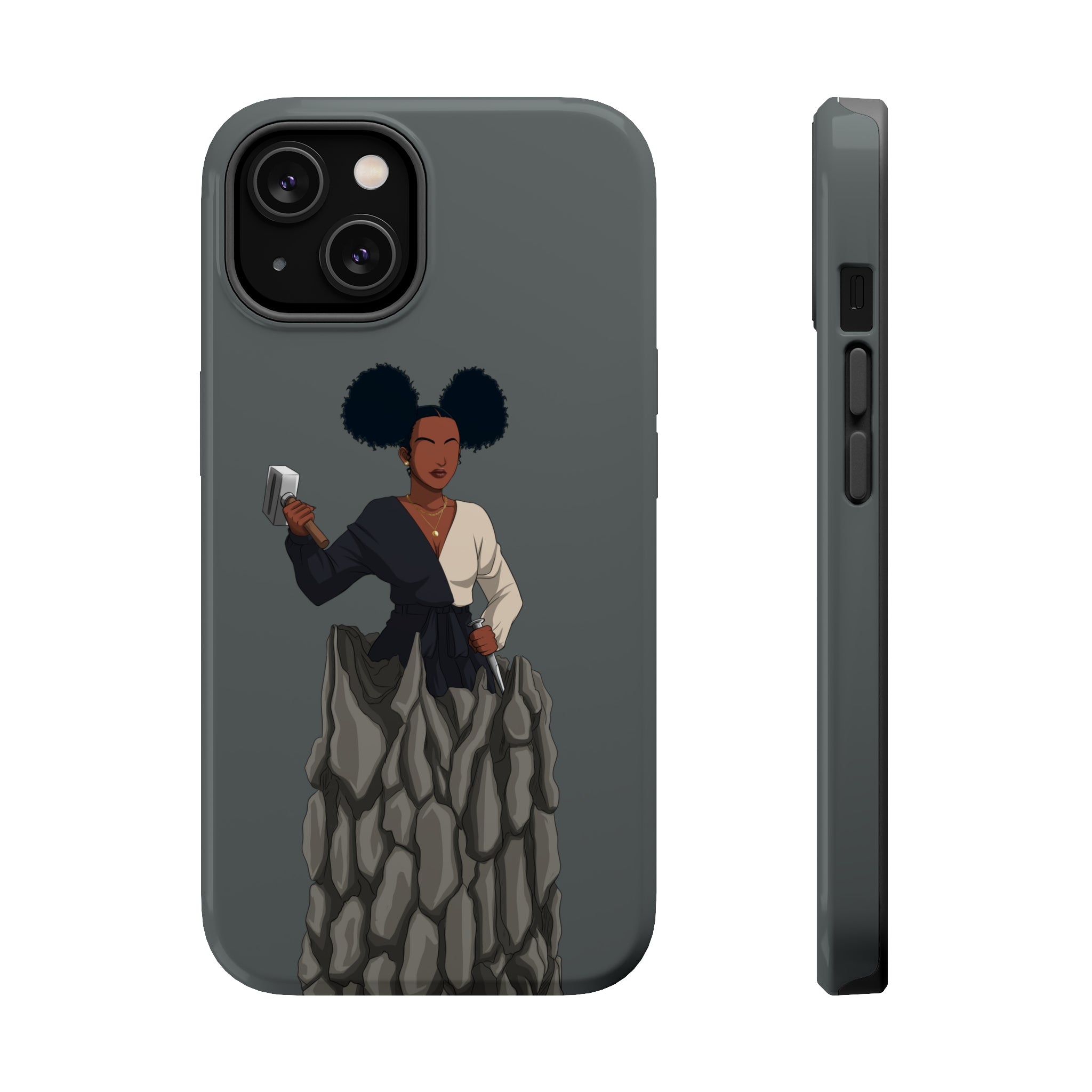 A person working hard to better his/herself - MagSafe Tough Case - self-made woman #10 - Breakthrough Collection