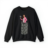 A person working hard to better his/herself - Self-Made Sweatshirt Heavy Blend™ Crewneck - woman #13 - Breakthrough Collection