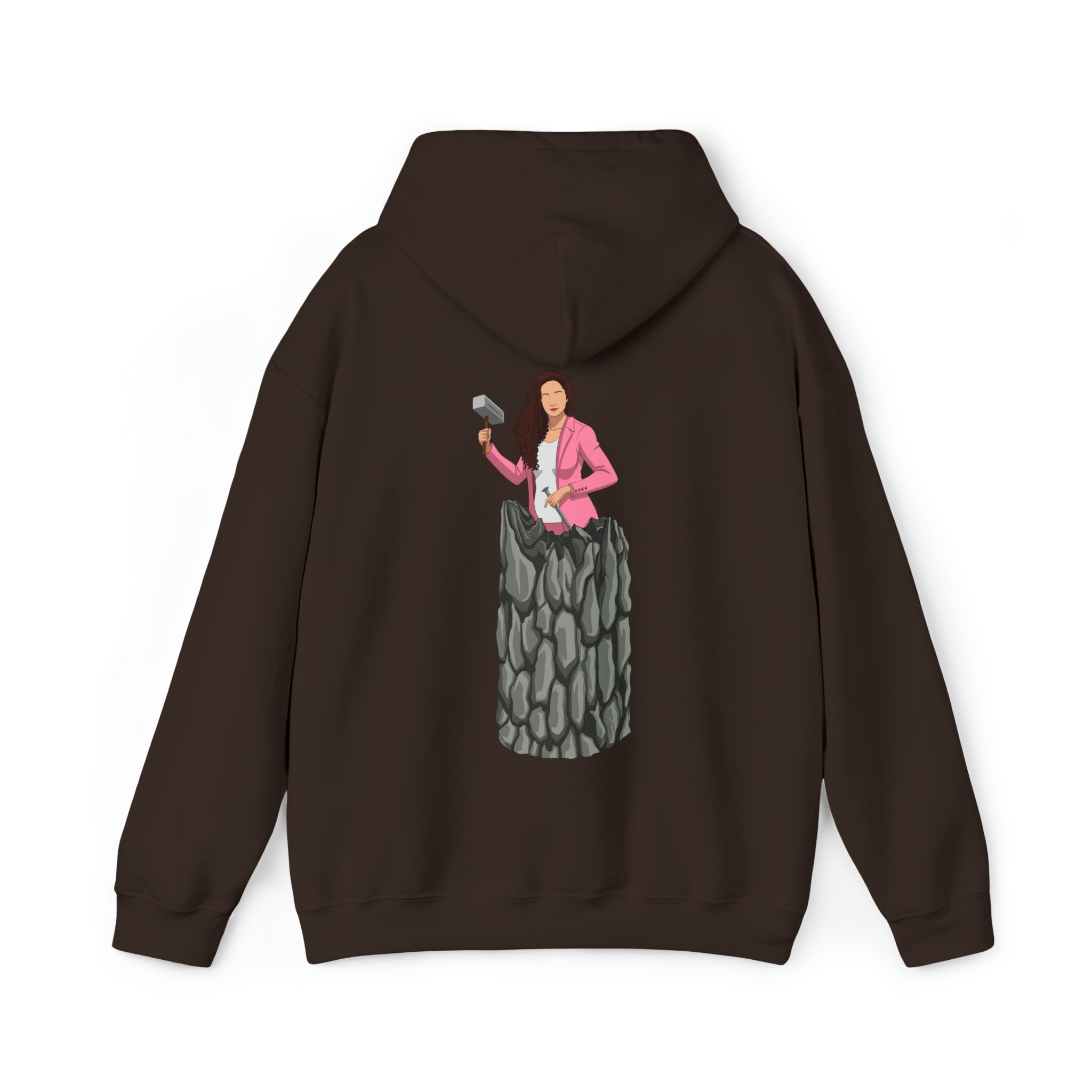A person working hard to better his/herself - Heavy Blend™ Self-Made Hoodie - woman #13