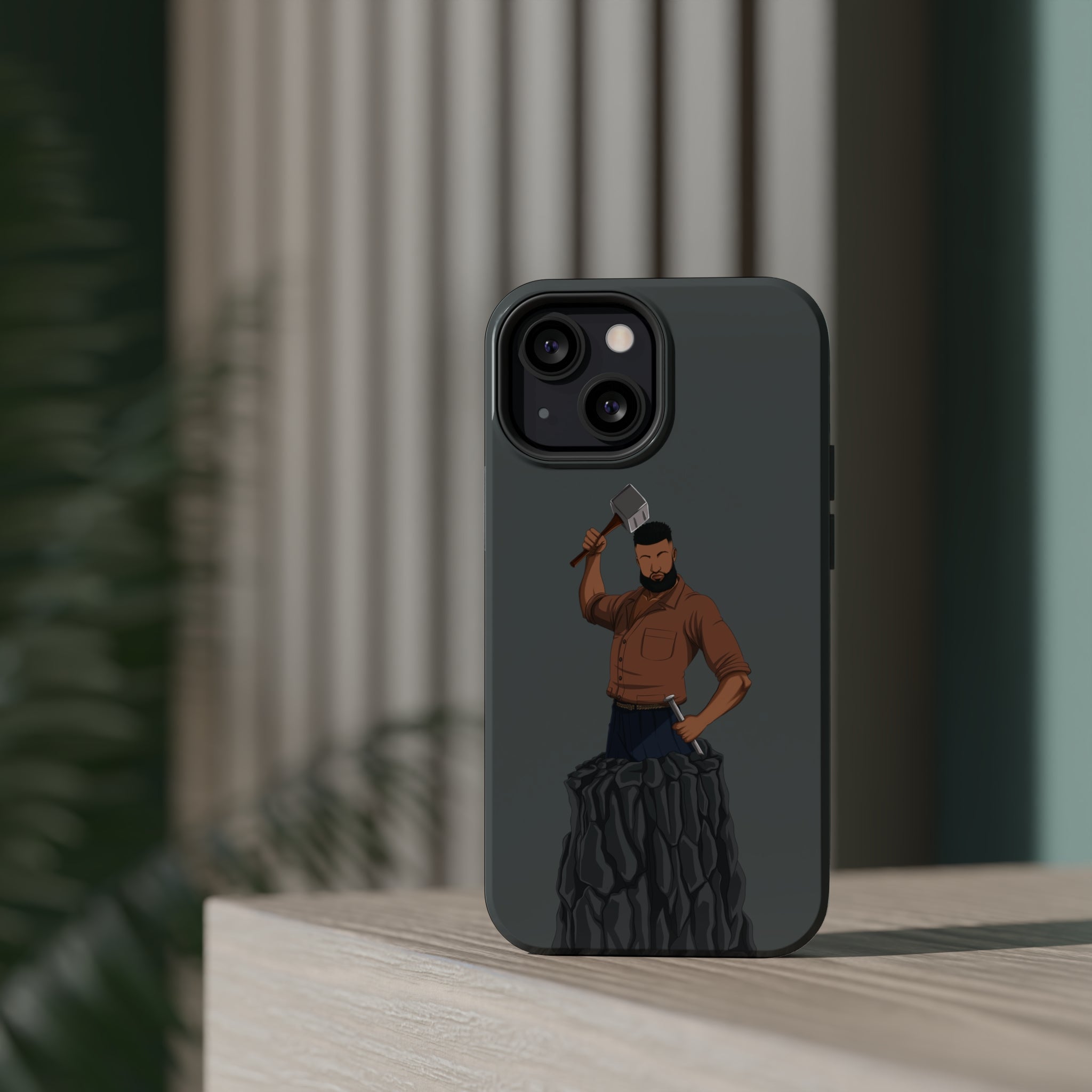 A person working hard to better his/herself - MagSafe Tough Case - Self-Made Man #9 - Breakthrough Collection