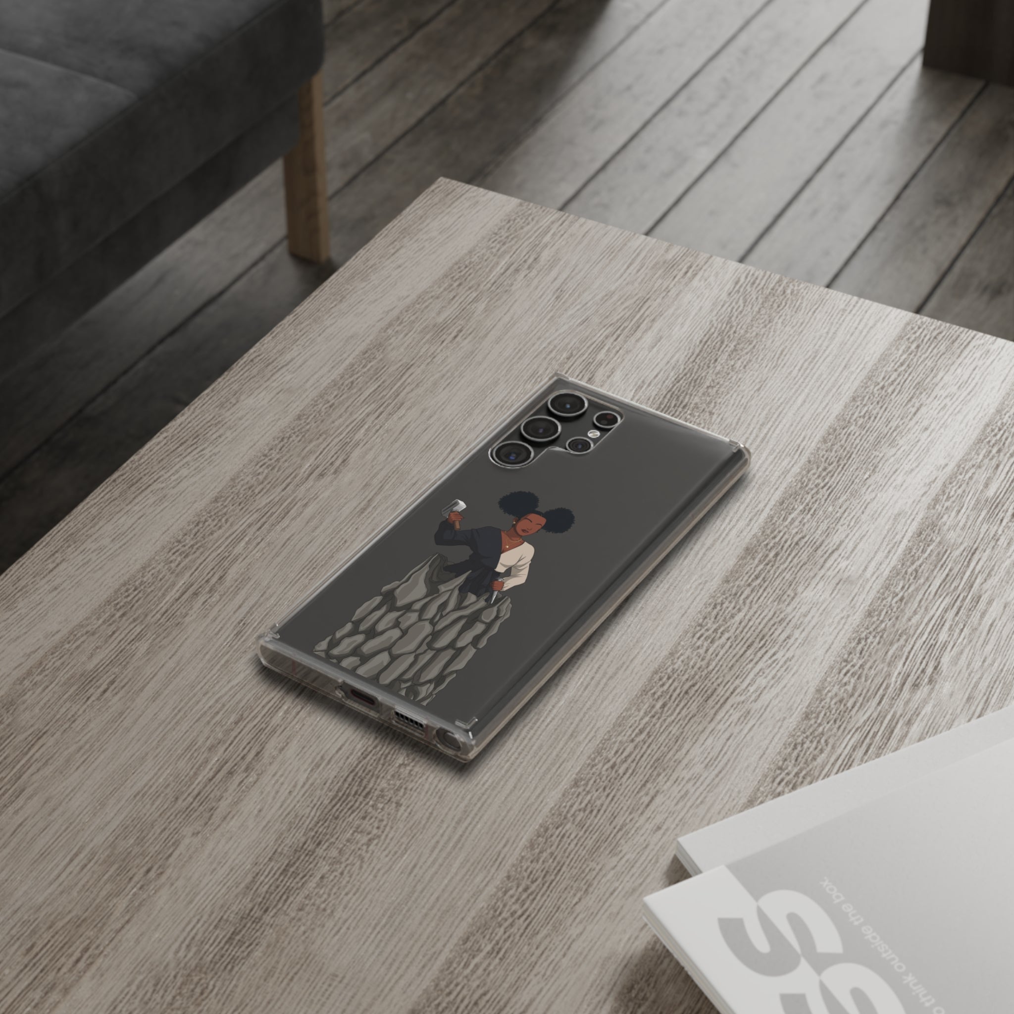 A person working hard to better his/herself - Clear Case - Self-Made Woman #10 - Breakthrough Collection