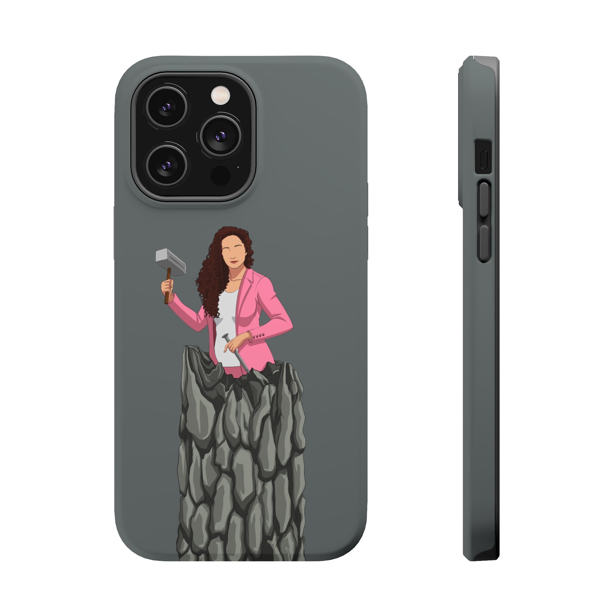 A person working hard to better his/herself - MagSafe Tough Case - self-made woman #13 - Breakthrough Collection