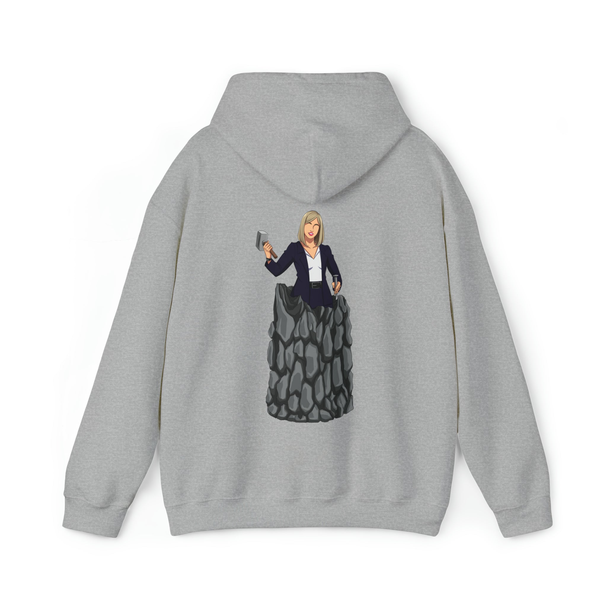 A person working hard to better his/herself - Heavy Blend™ Self-Made Hoodie - woman #3 - Breakthrough Collection