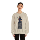 A person working hard to better his/herself - Self-Made Sweatshirt Heavy Blend™ Crewneck - woman #9 - Breakthrough Collection