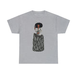 A person working hard to better his/herself - Heavy Cotton Self-Made T-shirt - self-made woman #6 - Breakthrough Collection