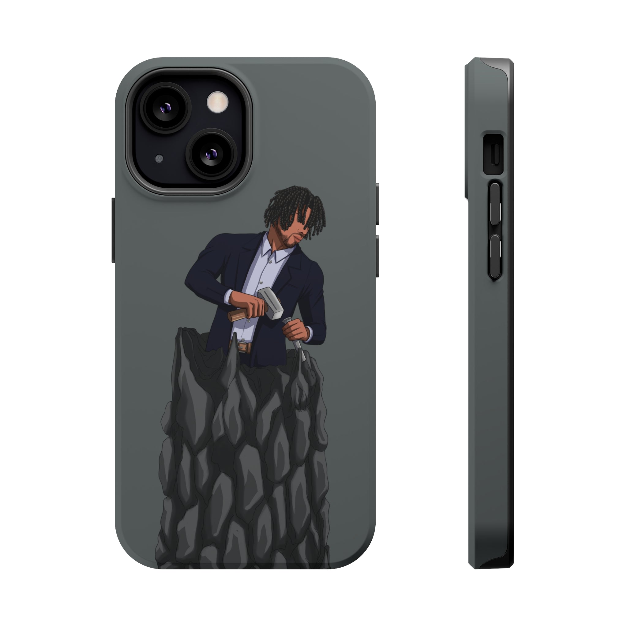 A person working hard to better his/herself - MagSafe Tough Case - Self-Made Man #4 - Breakthrough Collection