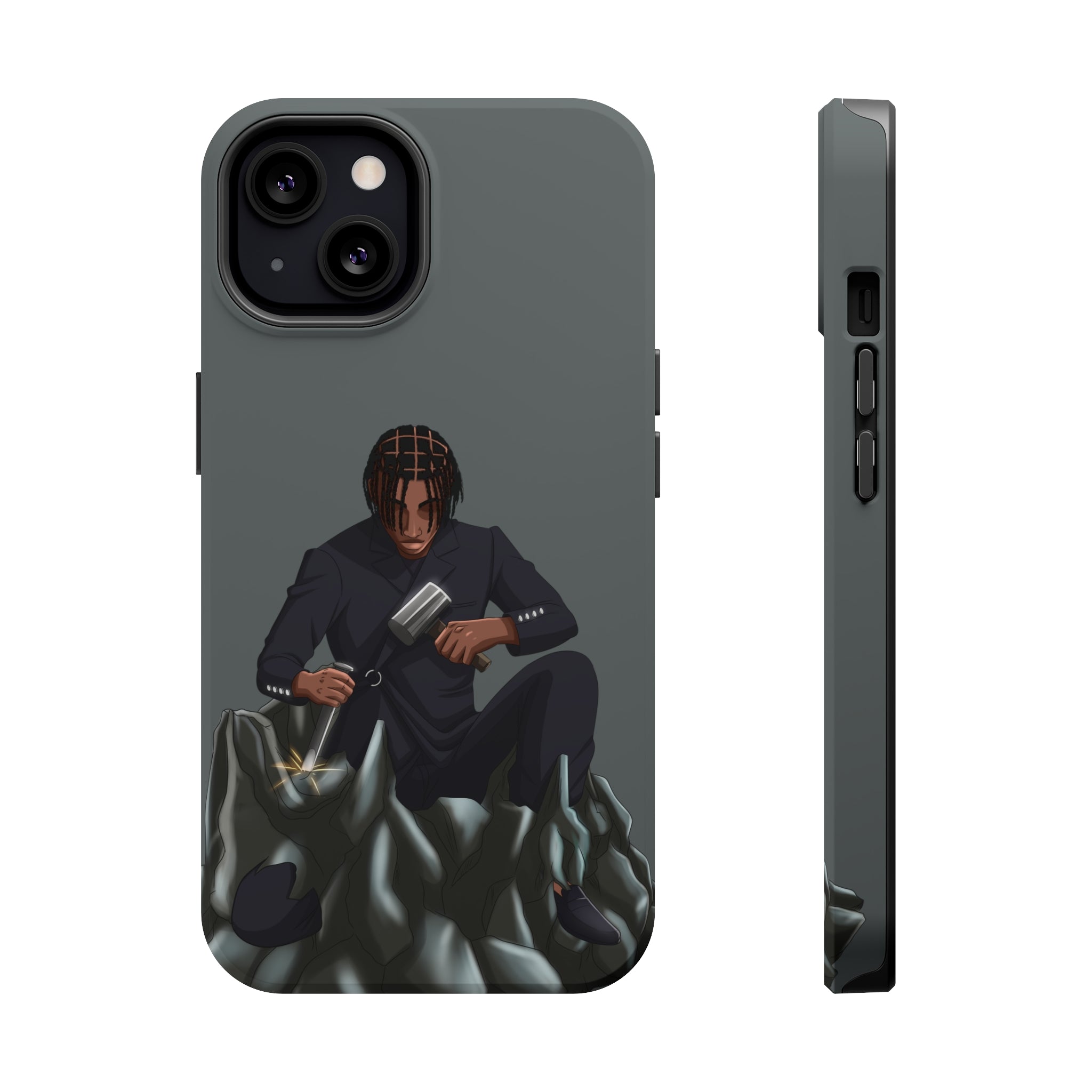 A person working hard to better his/herself - MagSafe Tough Case - Self-Made Man #13 - Breakthrough Collection