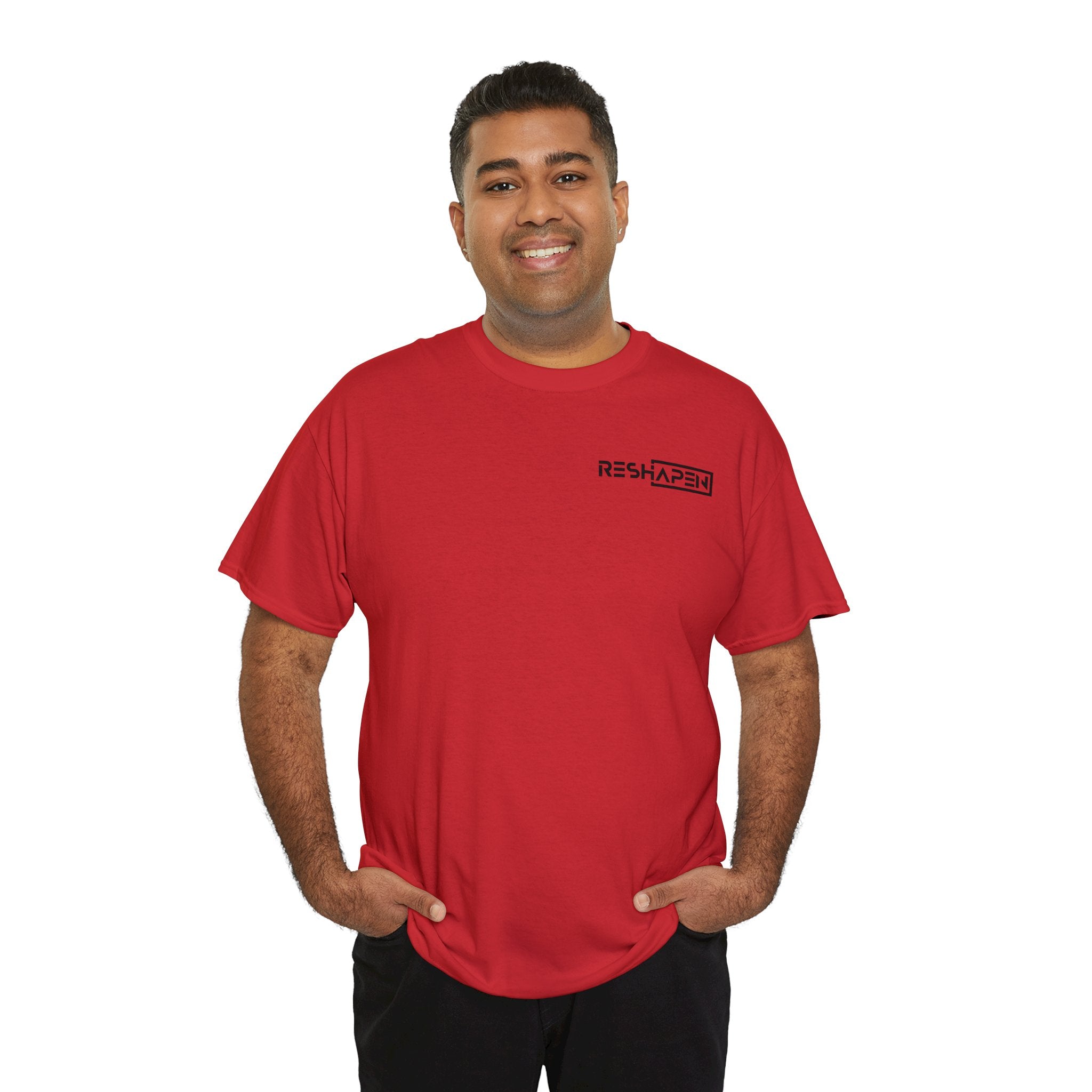 A person working hard to better his/herself - Heavy Cotton Self-Made T-shirt - Reshapen