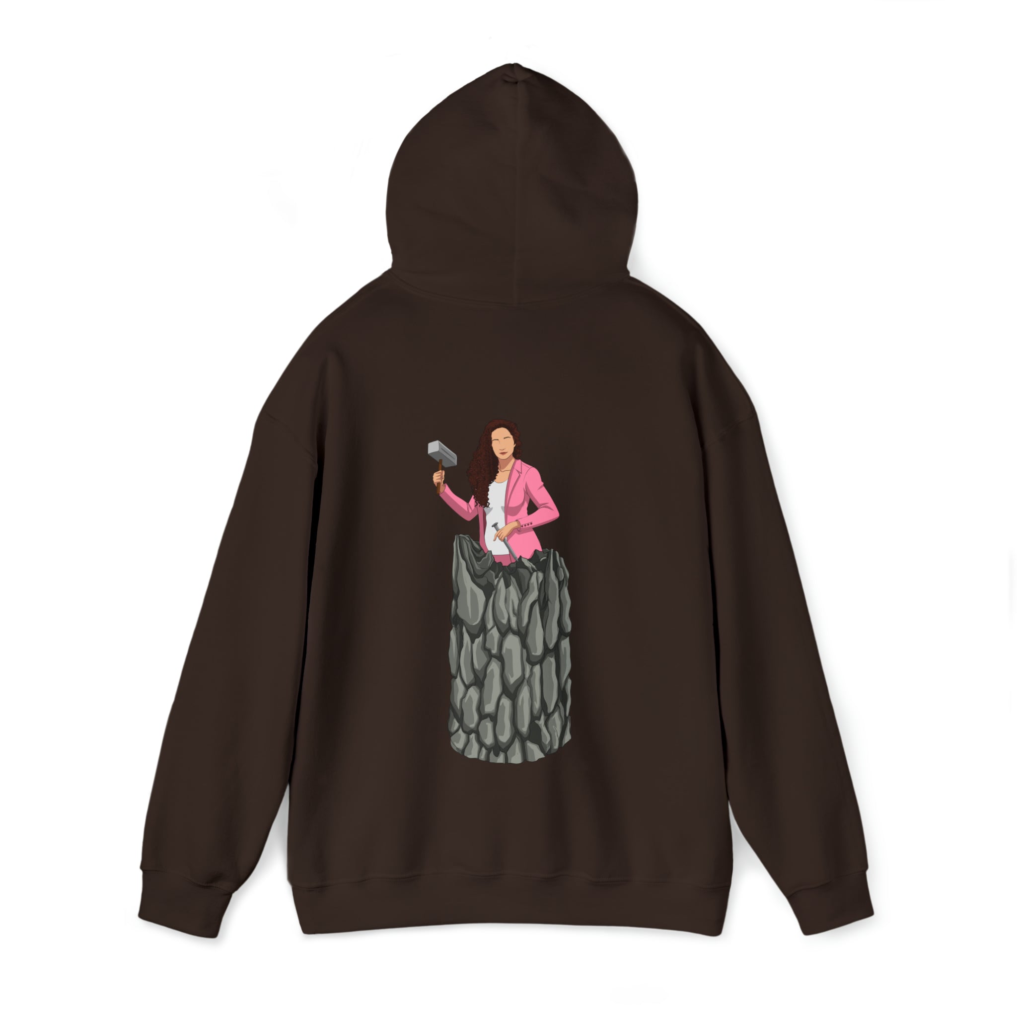 A person working hard to better his/herself - Heavy Blend™ Self-Made Hoodie - woman #13