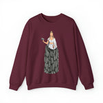 A person working hard to better his/herself - Self-Made Sweatshirt Heavy Blend™ Crewneck - woman #11 - Breakthrough Collection