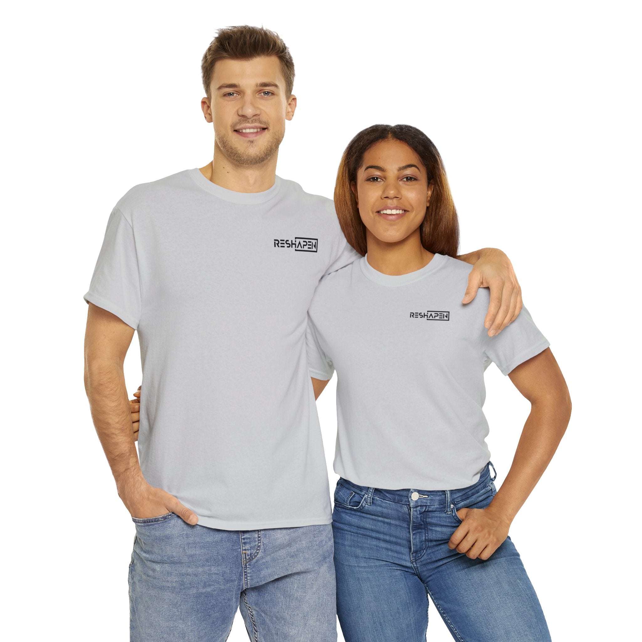 A person working hard to better his/herself - Heavy Cotton Self-Made T-shirt - Reshapen