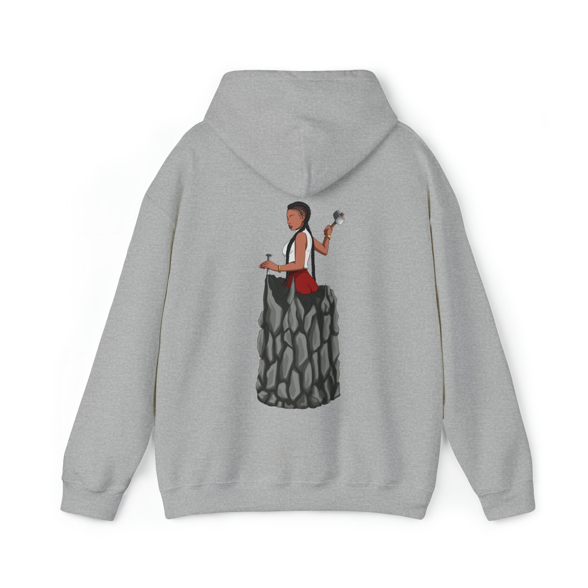 A person working hard to better his/herself - Heavy Blend™ Self-Made Hoodie - Woman #7