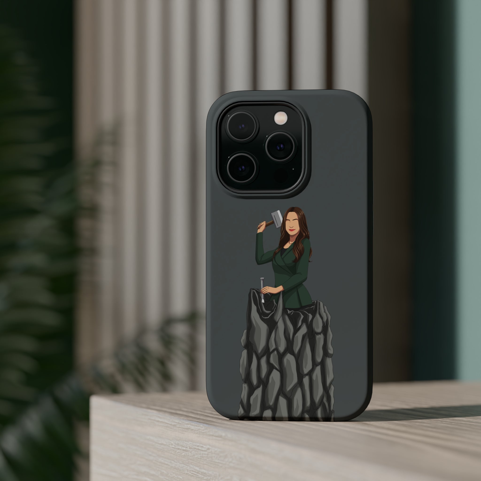 A person working hard to better his/herself - MagSafe Tough Case - self-made woman #5 - Breakthrough Collection